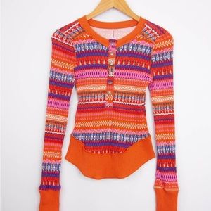 Free People Movement Rally Printed Layer Top